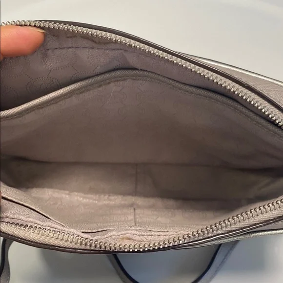 Michael Kors Metallic Taupe Crossbody Bag
